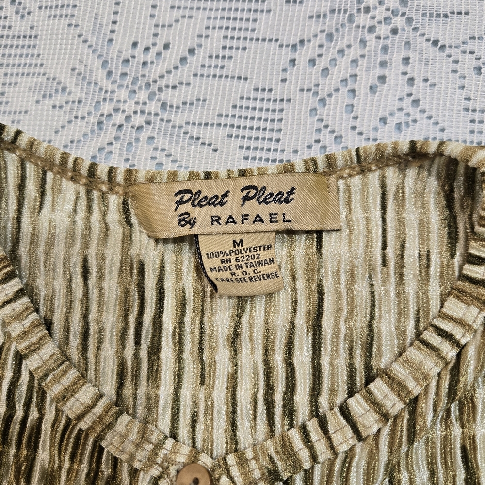 Pleat Pleat by Rafael Stretch Button Cardigan Floral Size M - Picture 4 of 9